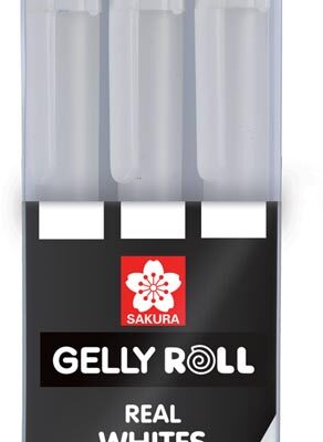 Sakura roller Gelly Roll Basic wit, etui van 3 stuks