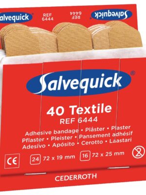 Salvequick navulling voor pleisterautomaat, elastische pleisters, pak van 6 navullingen