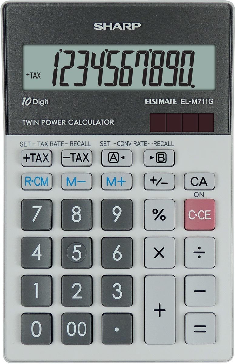 Sharp bureaurekenmachine EL-M711GGY 1 Sharp bureaurekenmachine EL-M711GGY