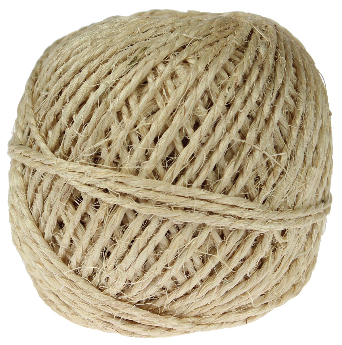 Sisalkoord touw uit 2 draden, bol van 200 g, +/- 50 m 1 Sisalkoord touw uit 2 draden, bol van 200 g, +/- 50 m