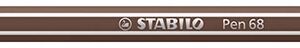 STABILO Pen 68 viltstift, omber
