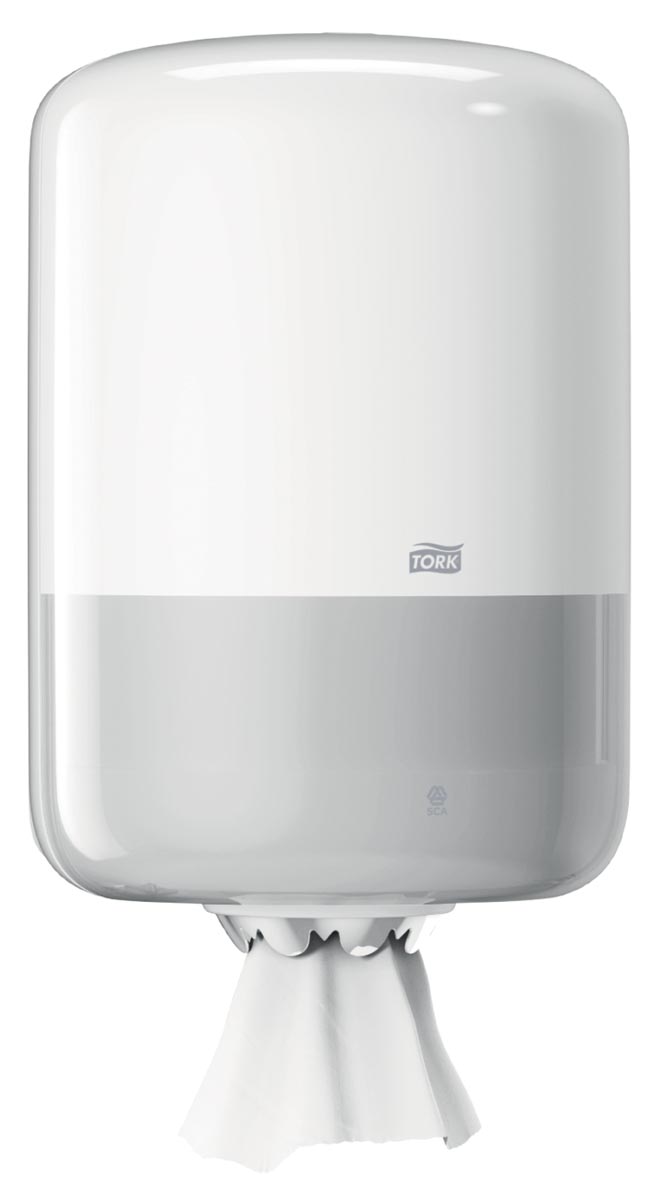 Tork poetspapierdispenser Centerfeed, systeem M2, wit 1 Tork poetspapierdispenser Centerfeed, systeem M2, wit