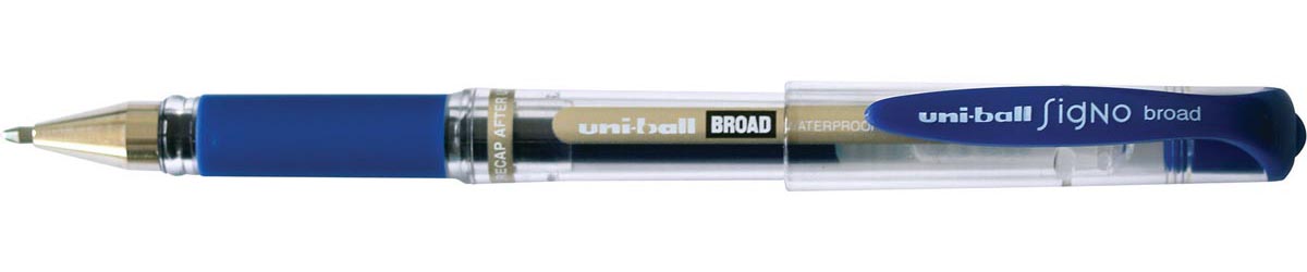Uni-ball roller Signo Broad, brede punt, blauw 1 Uni-ball roller Signo Broad, brede punt, blauw
