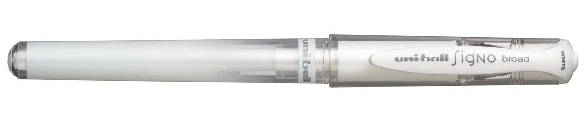 Uni-ball roller Signo Broad Creative, brede punt, wit 1 Uni-ball roller Signo Broad Creative, brede punt, wit